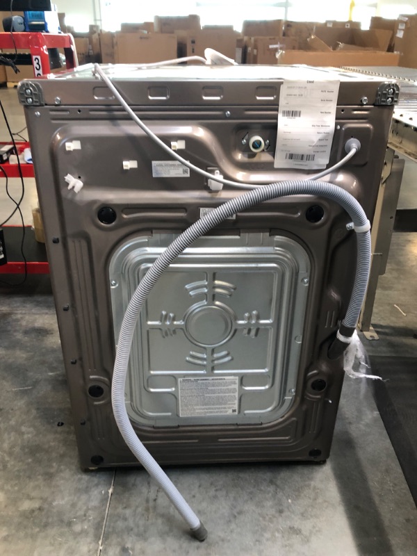 Photo 10 of 27 Inch Smart Front Load Washer with 4.5 cu. ft. Capacity, Wi-Fi Enabled, 23 Wash Cycles, 1200 RPM, Steam Cycle, SuperSpeed, Steam Wash, Wi-Fi Connected, Direct Drive Motor, Self Clean+, Vibration Reduction Technology , VRT Plus Technology, Stainless Stee