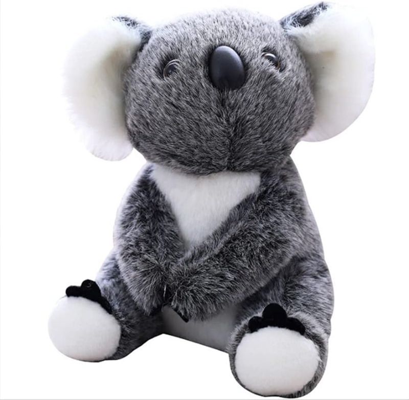 Photo 1 of Koala Bear Stuffed Plush Animal Simulation Koala Doll Toy Gift for Kids (Gray,11inch