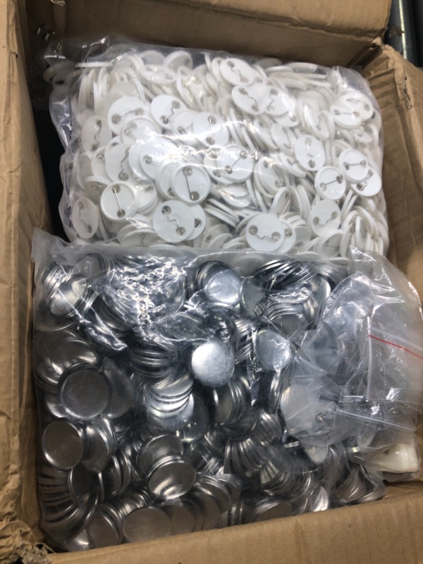 Photo 1 of BEAMNOVA Button Maker Machine DIY Round Pin Maker Kit, 32mm / 1.26 in (About 1-1/4 Inch) Badge Press Machine with 1000 Button Parts Supplies 32mm/1.26in Machine + 1000 Button Parts