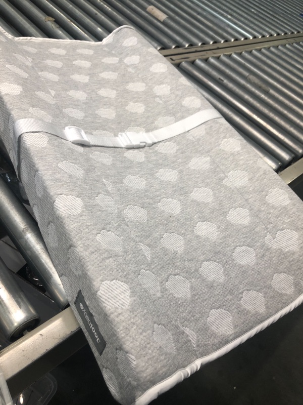 Photo 1 of Contoured Changing Pad - Waterproof & Non-Slip, Includes a Cozy, Breathable, & Washable Cover - Jool Baby (Gray)