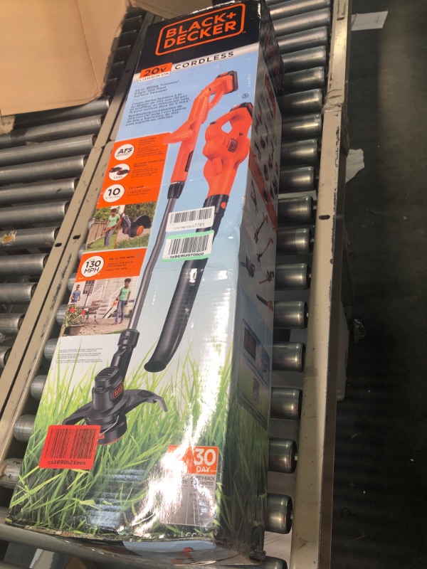 Photo 3 of BLACK+DECKER 20V MAX* POWERCONNECT 10 in. 2in1 Cordless String Trimmer/Edger + Sweeper Combo Kit