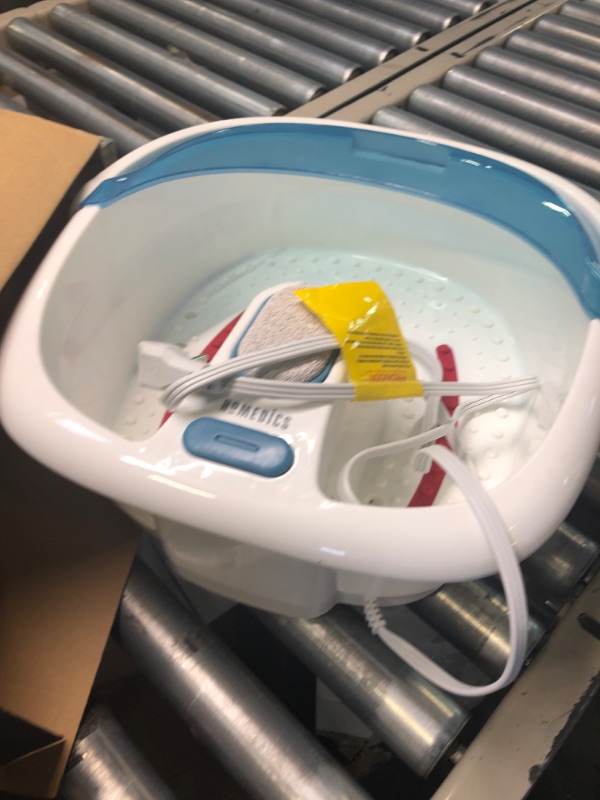 Photo 2 of HoMedics Bubble Spa Elite Footbath, 2-in-1 Removable Pedicure Center, Toe-Touch Control, Easy Tote Handle No-Splash, FB-450H