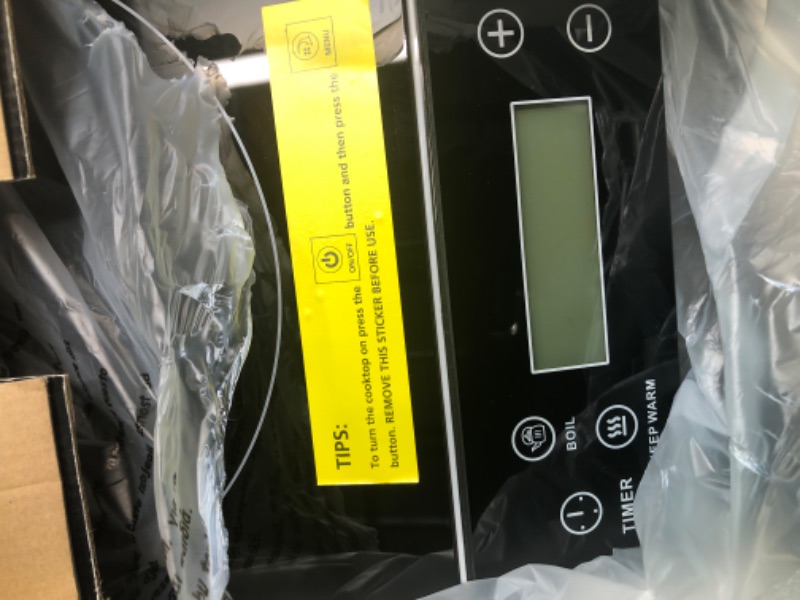 Photo 1 of Duxtop Portable Induction Cooktop, Countertop Burner Induction Hot Plate with LCD Sensor Touch 1800 Watts, Silver 9600LS/BT-200DZ Silver Cooktop