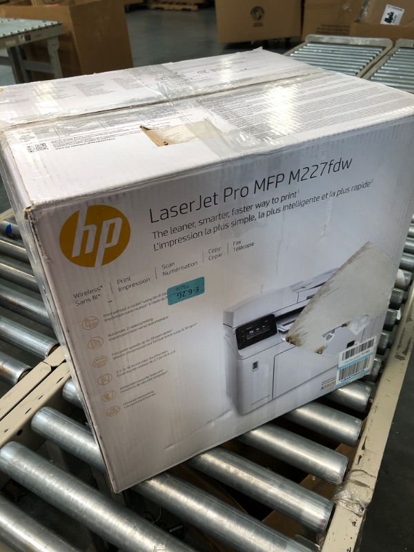 Photo 4 of HP LaserJet Pro MFP M227fdw Wireless Monochrome All-in-One Printer with built-in Ethernet & 2-sided printing, works with Alexa (G3Q75A) White