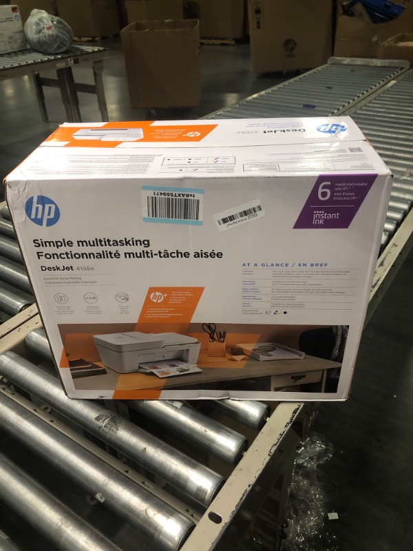 Photo 1 of HP DeskJet 4155e Wireless Color All-in-One Printer & 67XL Tri-Color High-Yield Ink Cartridge | 3YM58AN & 67XL Black High-Yield Ink Cartridge | 3YM57AN Printer + Tri-color Ink + Black Ink