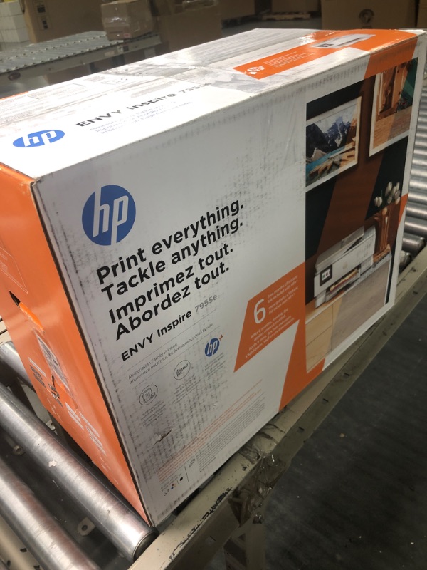Photo 1 of HP Envy Inspire 7955e Wireless Color All-in-One Printer with Bonus 6 Months Instant Ink with HP+ (1W2Y8A)