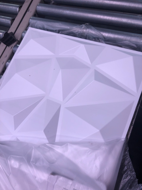Photo 2 of Art3d Diamond PVC Wall Panel and Nano Double-Sided Tape Heavy Duty