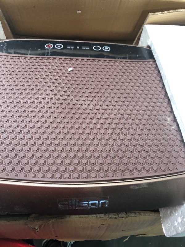 Photo 2 of EILISON Bolt Vibration Plate Exercise Machine - Full Body Vibration Fitness Platform Equipment for Home & Travel Workout, Weight Loss,