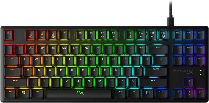 Photo 2 of HyperX Alloy Origins Core TKL Wired Mechanical Tactile Aqua Switch Gaming Keyboard with RGB Back Lighting