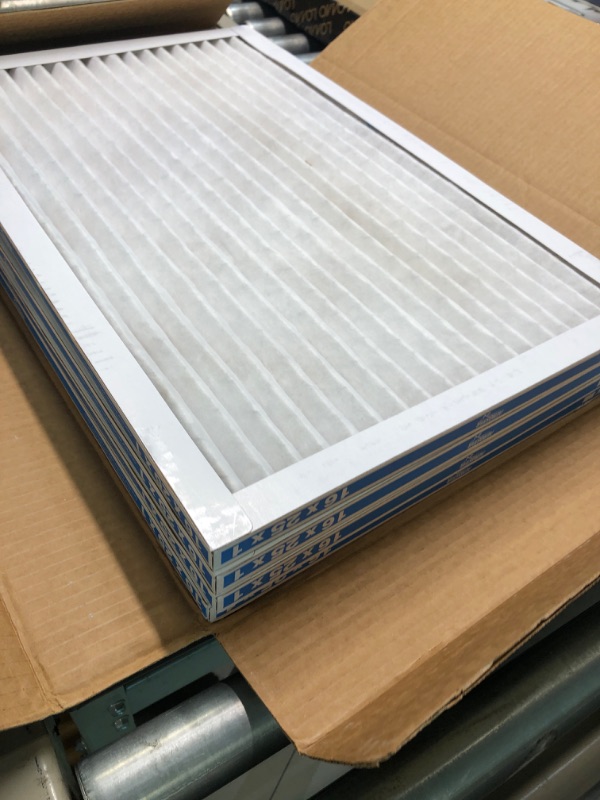 Photo 2 of Aerostar 16x25x1 MERV 11 Pleated Air Filter, AC Furnace Air Filter, 4 Pack (Actual Size: 15 3/4"x24 3/4"x3/4")