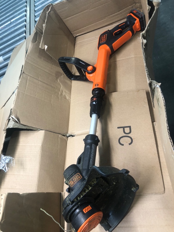 Photo 2 of BLACK+DECKER 20V MAX String Trimmer and Edger, Cordless