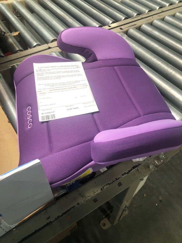 Photo 2 of Cosco Topside Child Safe Belt Positioned Backless Booster Car Seat, Purple Grape