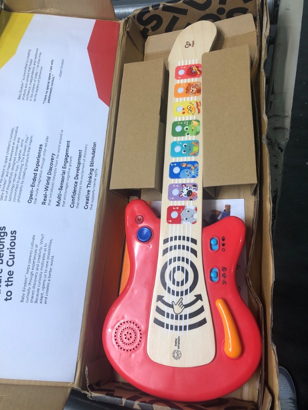 Photo 2 of Baby Einstein Together in Tune Guitar? Safe Wireless Wooden Musical Toddler Toy, Magic Touch Collection, Age 6 Months+ Connected Guitar