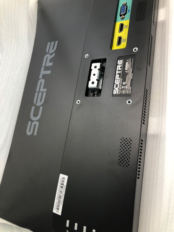Photo 4 of Sceptre 18-inch Professional Thin 1080p LED Monitor 99% sRGB 2x HDMI VGA Build-in Speakers, Machine Black (E248W-19203R Series)
