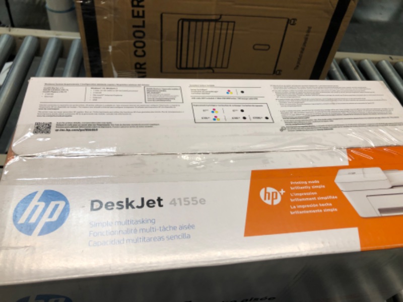 Photo 4 of HP DeskJet 4155e Wireless Color All-in-One Printer & 67XL Tri-Color High-Yield Ink Cartridge | 3YM58AN & 67XL Black High-Yield Ink Cartridge | 3YM57AN Printer + Tri-color Ink + Black Ink