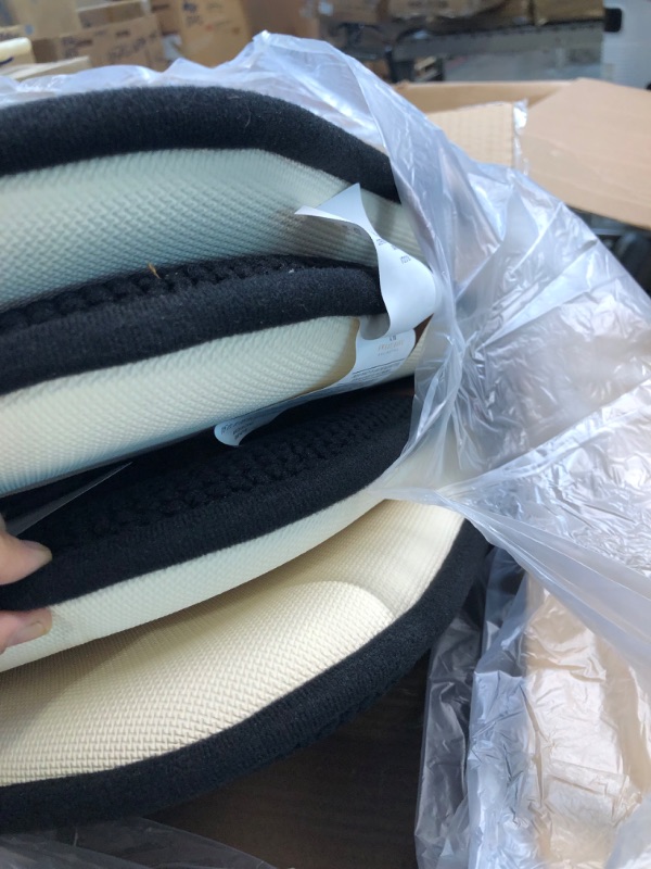 Photo 1 of 4 Pack Memory Foam Honeycomb Nonslip Back 16" x16" Chair/Seat Cushion Pad Black 4 Count (Pack of 1)