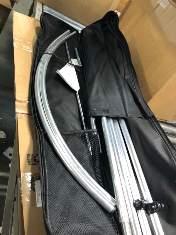 Photo 1 of 2 Packs Flag Pole Kit with Heavy Duty Ground Stake for Feather Flag Packed by Portable Durable Travel Bag,12 Feet Complete Swooper Flag Pole Kit for Business Advertising Flags Outdoor