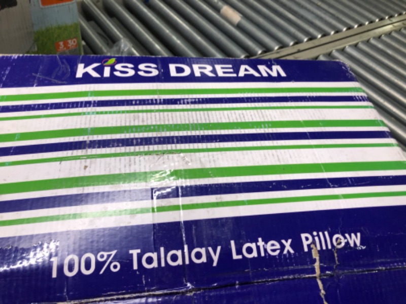 Photo 2 of 100% Talalay Latex Pillow, Extra Soft Latex Pillow for Sleeping (King Size), Bed Pillow for Back, Side and Stomach Sleepers, Helps Relieve Shoulder and Neck Pain [Breathability][High Elasticity]
