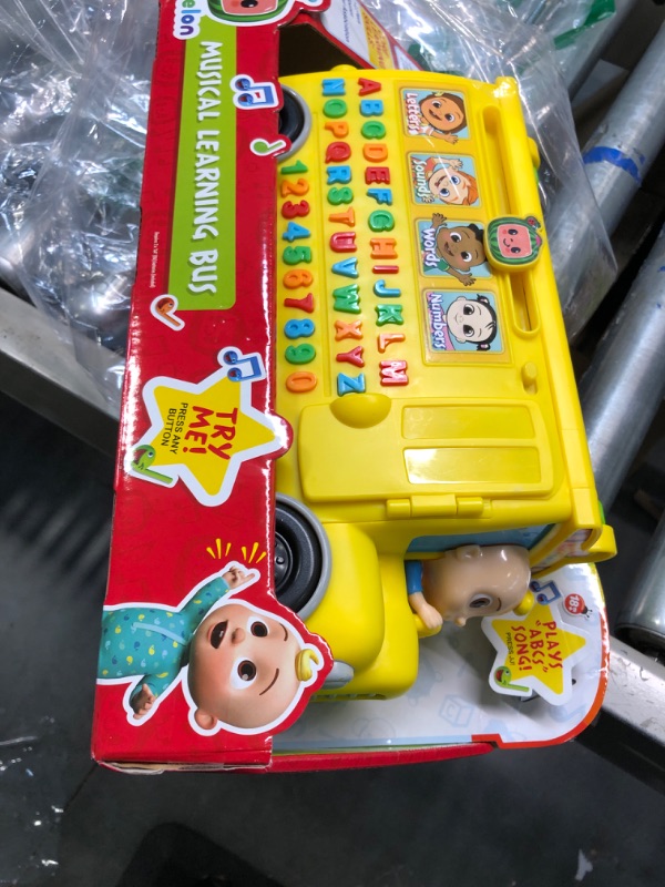 Photo 3 of CoComelon Musical Learning Bus, Number and Letter Recognition, Phonetics, Yellow School Bus Toy Plays ABCs and Wheels on the Bus, by Just Play