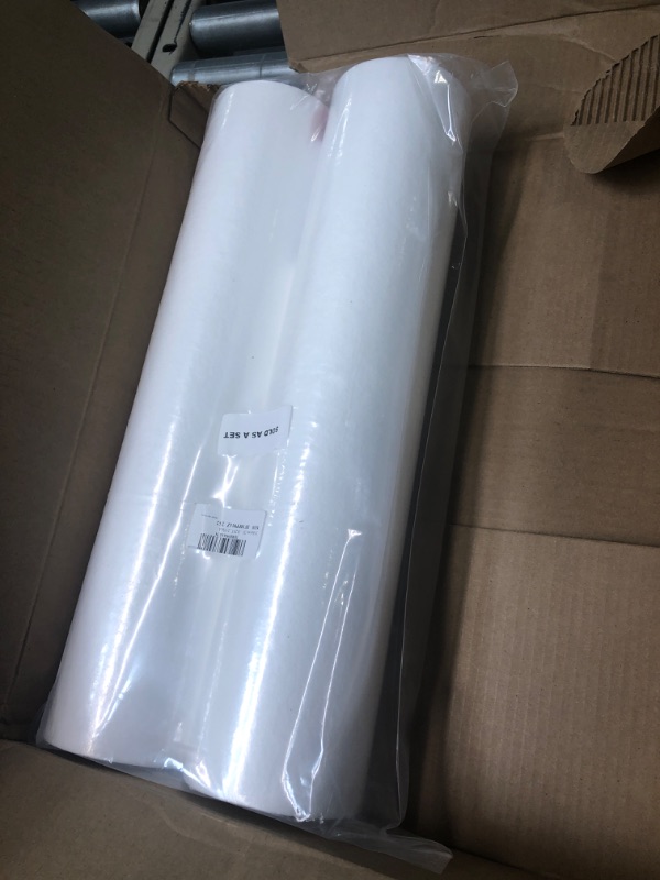 Photo 1 of 5 Micron 20 Inch Big Whole House Sediment Water Filter, 20" x 4.5" Water Filter Cartridge Replacement for SimPure DB20 Blue Housing, WGB22B, WGB32B, AP802, BB20B, BB20T, 2-Pack 20" x 4.5" 2 Count (Pack of 1)