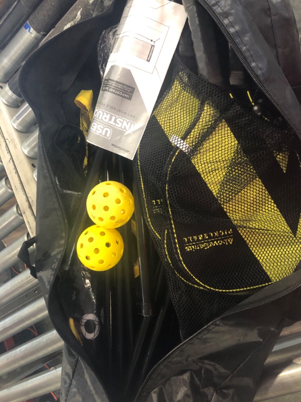 Photo 4 of AboveGenius Pickleball Paddles, Pickleball Set, Includes 4 Premium Wood Pickleball Paddles, 4 Pickleball Balls,1 Portable Net(17 FT),1 Storage Bag,1 Carry Bag,and 1 Court Marker