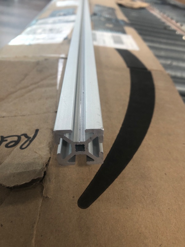 Photo 4 of 8020, 1010, 10 Series 1 Inch x 1 Inch T-Slotted Aluminum Extrusion DIY Extruded Linear Slot Bar Rail 80/20 (72" Long, Smooth, Clear Anodize) 72" Long Smooth, Clear Anodize