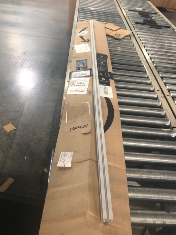 Photo 3 of 8020, 1010, 10 Series 1 Inch x 1 Inch T-Slotted Aluminum Extrusion DIY Extruded Linear Slot Bar Rail 80/20 (72" Long, Smooth, Clear Anodize) 72" Long Smooth, Clear Anodize