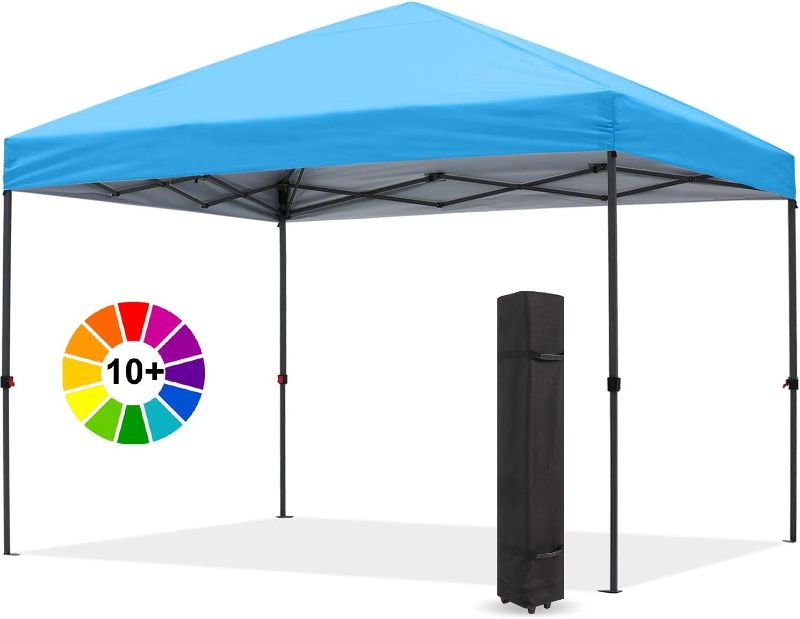 Photo 1 of ABCCANOPY Durable Easy Pop up Canopy Tent 10x10, Sky Blue sky blue 10x10 basic Canopy Tent