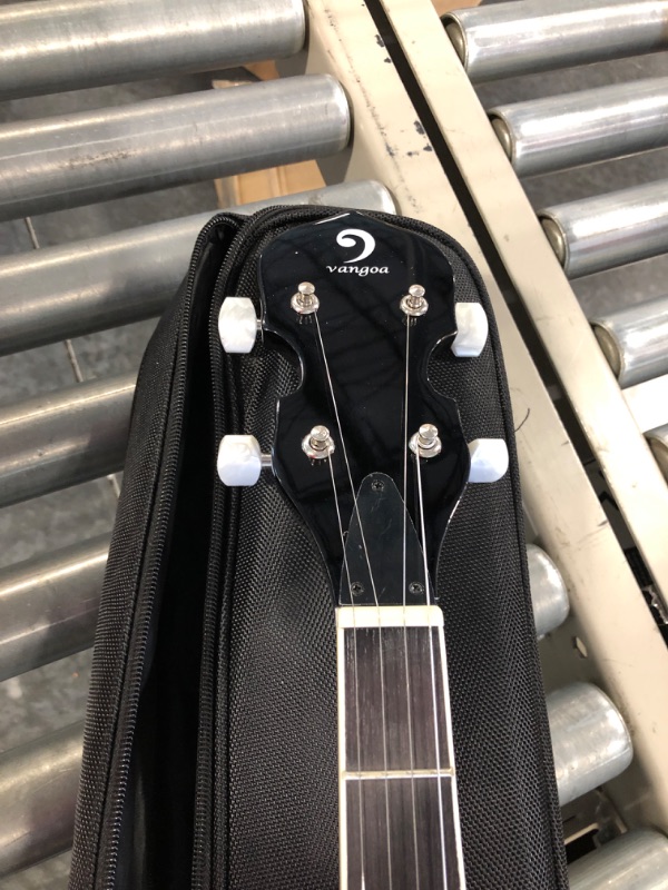 Photo 1 of Vangoa LEFT-HANDED Banjo 5 String Mahogany Open Back Banjo with Resonator, Remo Drum Head, Geared 5th String Beginner Kit with Manual, Full Size 38 Inch Left-hand Full Size Banjo