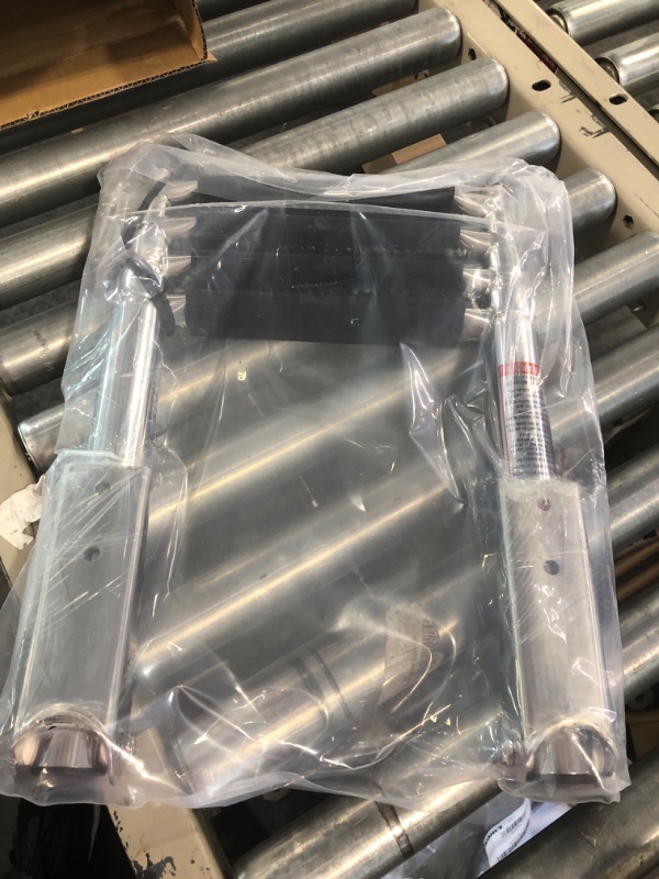 Photo 1 of NovelBee 4 Step Boat Boarding Ladder Stainless Steel Telescoping Extendable Ladder with Retaining Strap for Marine Yacht Swimming Pool (6.5" Hinged Bracket)