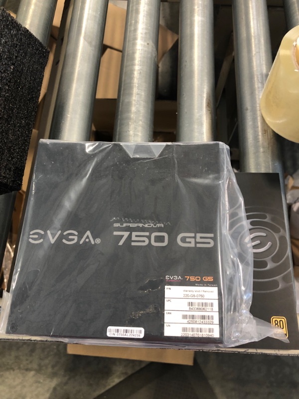 Photo 3 of EVGA 220-G5-0750-X1 Super Nova 750 G5, 80 Plus Gold 750W, Fully Modular, ECO Mode with Fdb Fan, 10 Year Warranty, Compact 150mm Size, Power Supply 750W G5 Power Supply