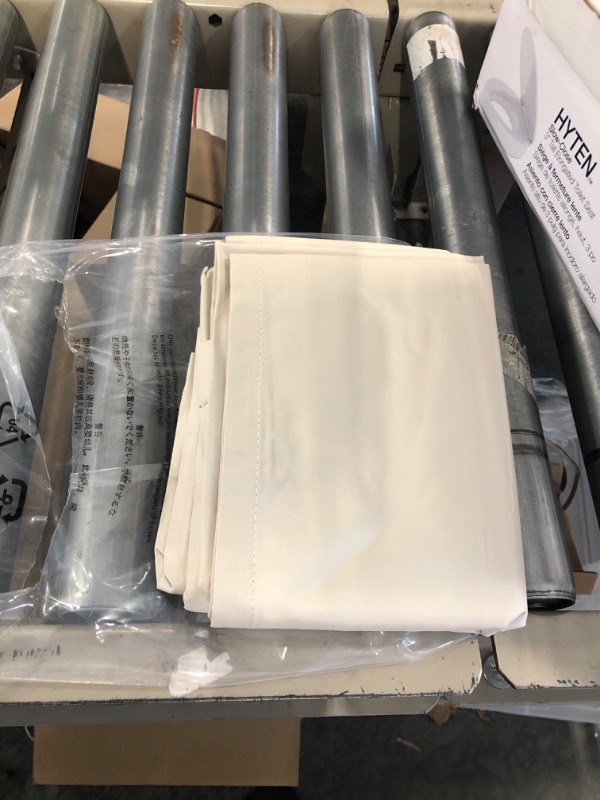 Photo 1 of Amazon Basics Room Darkening Blackout Window Curtains with Back Tab Hanging Loops - 52" x 63", Beige Beige 52 in x 63 in Back Loop