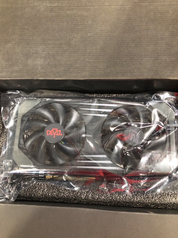 Photo 5 of PowerColor Red Devil AMD Radeon RX 6600 XT Gaming Graphics Card with 8GB GDDR6 Memory, Powered by AMD RDNA 2, HDMI 2.1
