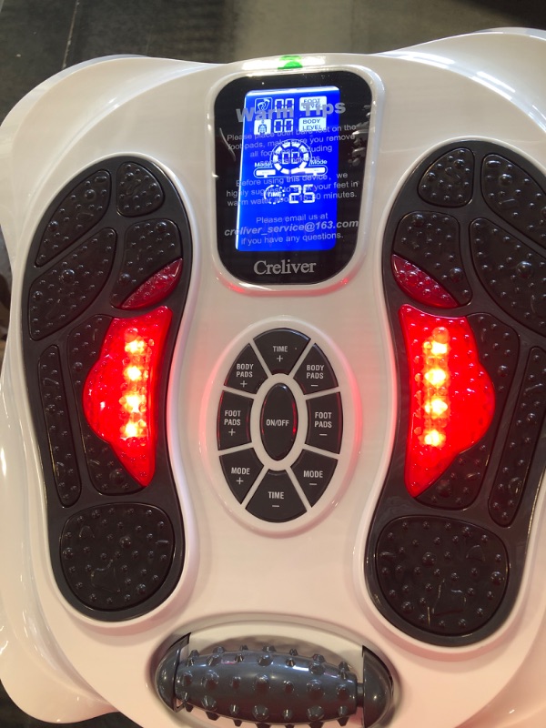 Photo 5 of Creliver Foot Circulation Plus EMS & TENS Foot Nerve Muscle Massager, Electric Foot Stimulator Improves Circulation, Feet Legs Circulation Machine Relieves Body Pains, Neuropathy