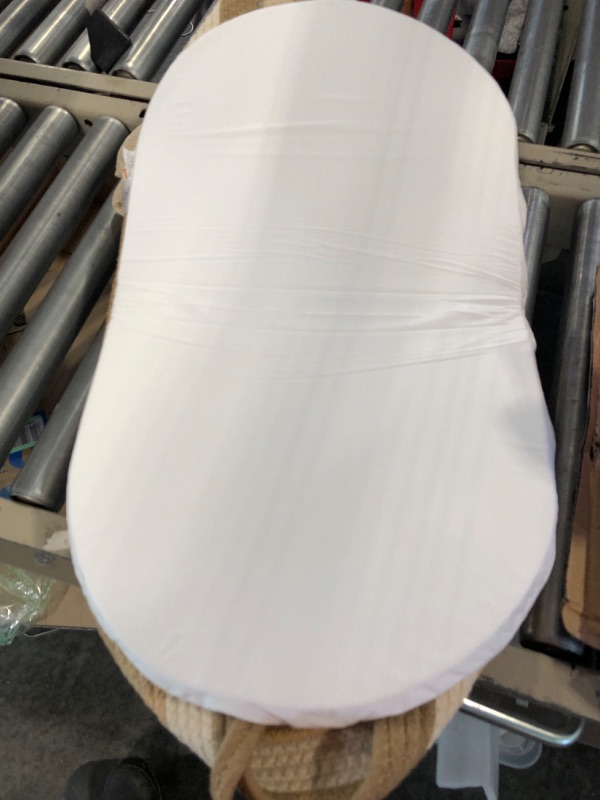 Photo 1 of Baby Changing Basket - Moses Basket Changing Table Topper and Thick Foam Pad with Removable Cotton Mattress Cover, 100% Cotton Boho Nursery Decor in Rainbow Color with Storage Bag