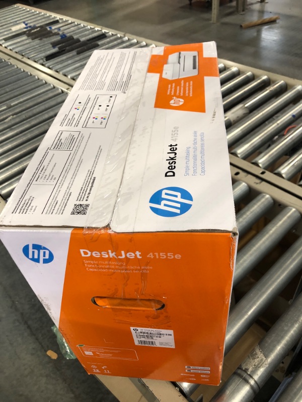 Photo 1 of HP DeskJet 4155e Wireless Color All-in-One Printer & 67XL Tri-Color High-Yield Ink Cartridge | 3YM58AN & 67XL Black High-Yield Ink Cartridge | 3YM57AN Printer + Tri-color Ink + Black Ink