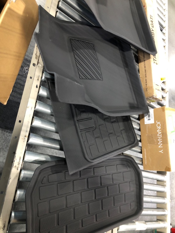 Photo 2 of BASENOR 7PCS Tesla Model S Floor Mats 3D Full Set Liners All-Weather Anti-Slip Waterproof Frunk & Trunk Mat Accessories for 2023 2022 2021 Model S Model S Set Mats