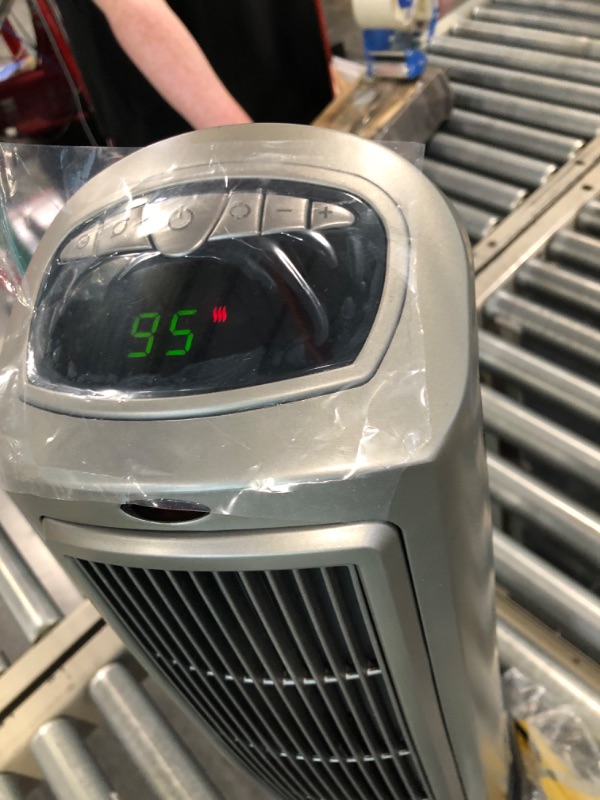 Photo 3 of Lasko 1500W Digital Ceramic Space Heater with Remote, 755320, Silver