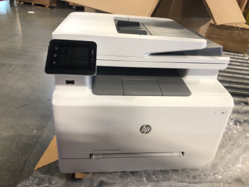 Photo 3 of HP Color LaserJet Pro M283fdw Wireless All-in-One Laser Printer, Remote Mobile Print, Scan & Copy, Duplex Printing, Works with Alexa (7KW75A), White