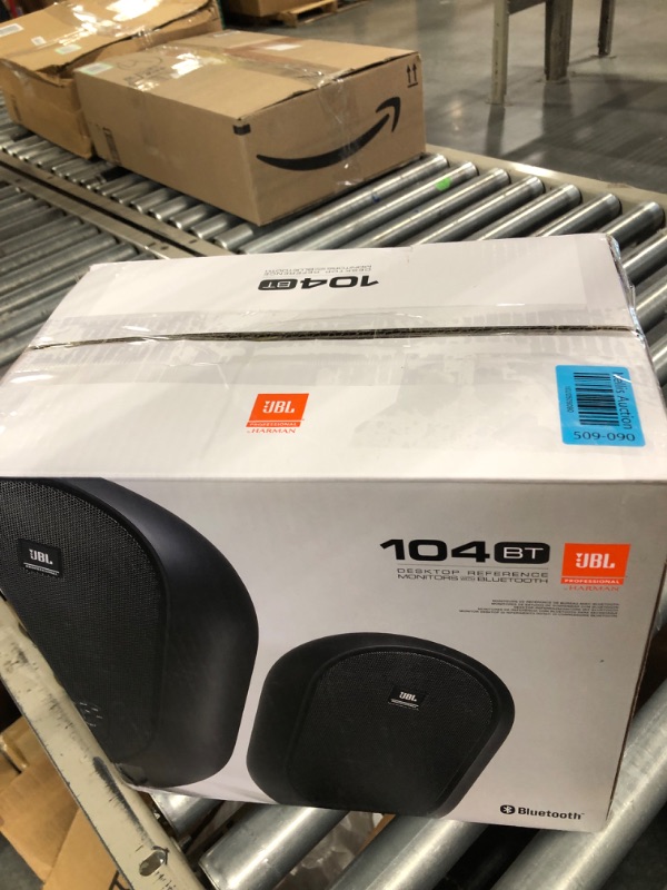 Photo 1 of JBL Professional 1 Series 104-BT Compact Desktop Reference Monitors with Bluetooth, Black, Sold as Pair 4.5-inch Speaker Pair