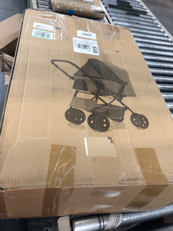 Photo 1 of Wedyvko Pet Stroller - Dog Strollers for Medium Dogs and Cats with Reversible Handle, Easy to Walking Dog Stroller 360 Rotating Front Puppy Stroller for Small Dogs with Mesh Windows, Removable Liner Black