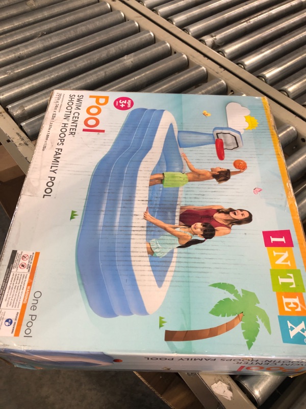 Photo 2 of Intex Shootin' Hoops Swim Center Family Pool, for Ages 3+, Multicolor