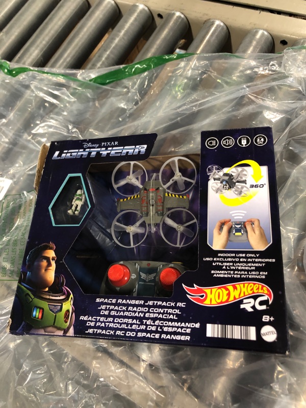 Photo 2 of Hot Wheels Rc Space Ranger Jetpack & Buzz Lightyear Figure, Remote-Control Flying Ship From Disney and Pixar Movie Lightyear