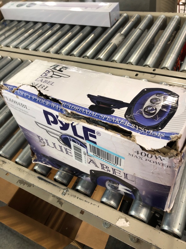 Photo 1 of Pyle 6''x 9'' 400 Watt Four-Way Speakers (Pair) PL6984BL  Upgraded Blue Poly Injection Cone 3-Way 200 Watt Peak w Speakers