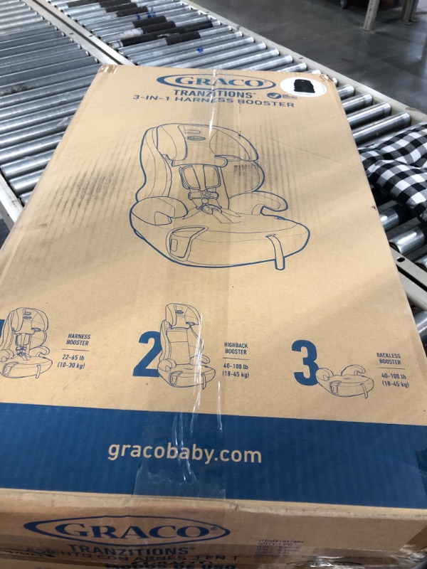 Photo 1 of Graco Tranzitions 3 in 1 Harness Booster Seat, Proof Tranzitions Black