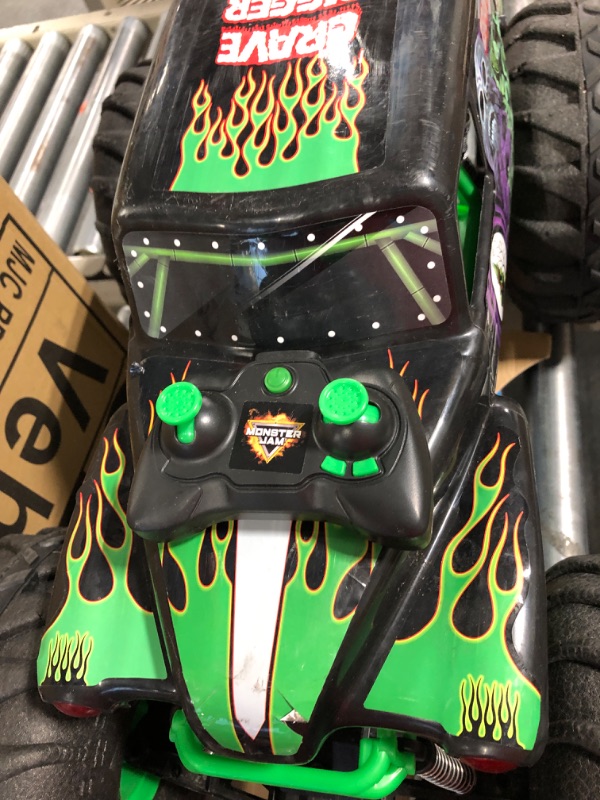 Photo 5 of Monster Jam, Official Mega Grave Digger All-Terrain Remote Control Monster Truck with Lights, 1: 6 Scale, Kids Toys for Boys Multicolor