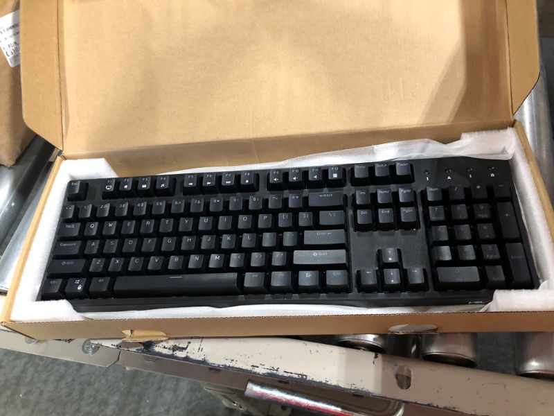 Photo 3 of VELOCIFIRE Wireless Mechanical Keyboard, TKL02WS 87 Key Ergonomic with Brown Switches, White LED Backlit for Copywriters, Typists, and Programmers TKL02WS-Black