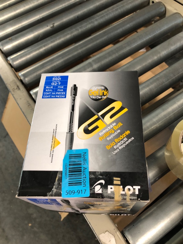 Photo 1 of Pilot, G2 Premium Gel Roller Pens, Fine Point 0.7 mm, Blue,, 144 Pens