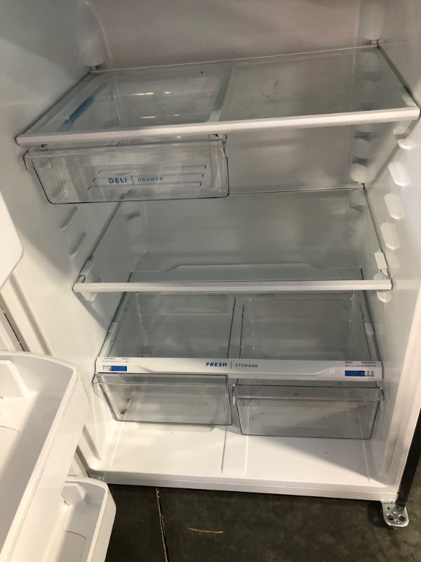 Photo 6 of Frigidaire Garage-Ready 18.3-cu ft Top-Freezer Refrigerator (Fingerprint Resistant Stainless Steel) Model #LFTR1835VF