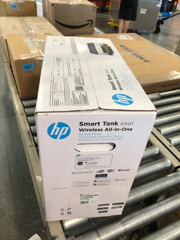 Photo 1 of HP Smart -Tank 6001 Wireless All-in-One Cartridge-free Ink Printer, up to 2 years of ink included, mobile print, scan, copy (2H0B9A)